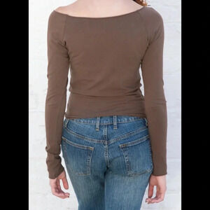 Brandy Melville Women's Brown Shirt